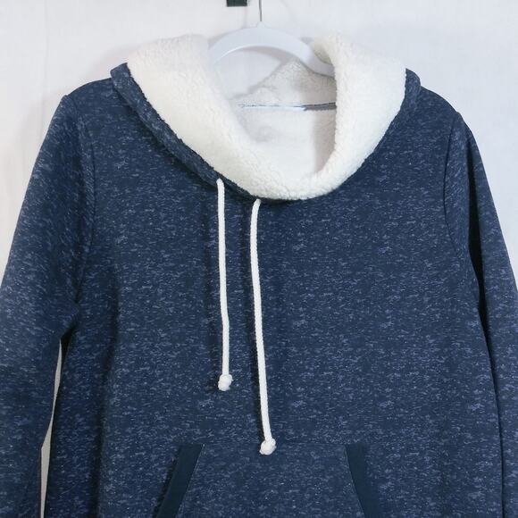 Pajamagram Solstice Shearling Rollneck Pajama Sweatshirt  M - Picture 4 of 9